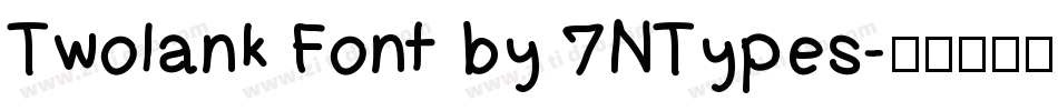 Twolank Font by 7NTypes字体转换